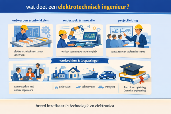 Alles over het beroep elektrotechnisch ingenieur Wat doet een elektrotechnisch ingenieur